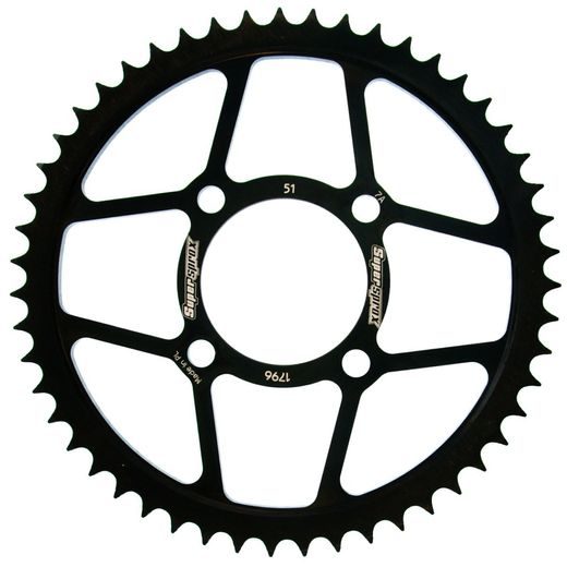 REŤAZOVÁ ROZETA SUPERSPROX RFE-1796:51-BLK ČIERNA 51 ZUBOV,428