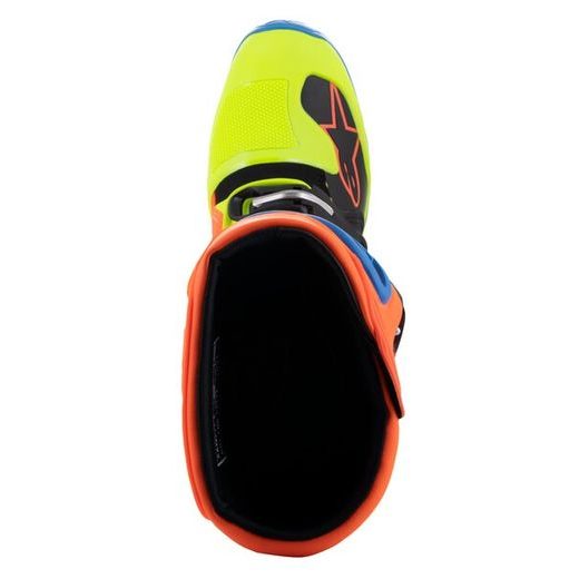 TOPÁNKY TECH 5, ALPINESTARS (ORANŽOVÁ FLUO/ŽLUTÁ FLUO/MODRÁ/ČERNÁ) 2023