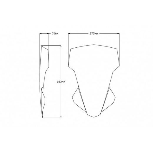 PLEXI ŠTÍT PUIG TOURING 20434N ČIERNA