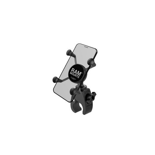 KOMPLETNÉ SESTAVA DRŽIAKU PRE MENŠIE TELEFÓNY X-GRIP SA "SNAP-LINK TOUGH-CLAW" UPÍNANÍM NA RIADIDLÁ, RAM MOUNTS