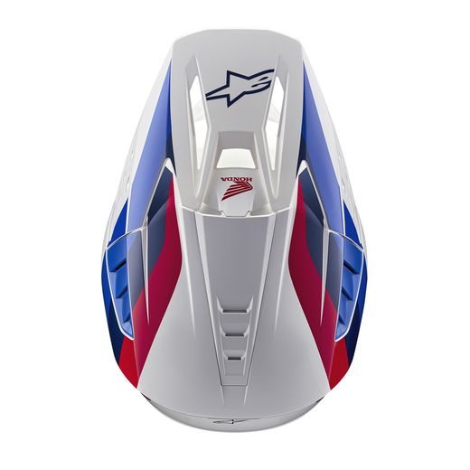 PŘILBA S-M5 HONDA KOLEKCE, ALPINESTARS (BÍLÁ/MODRÁ/ČERVENÁ) 2024