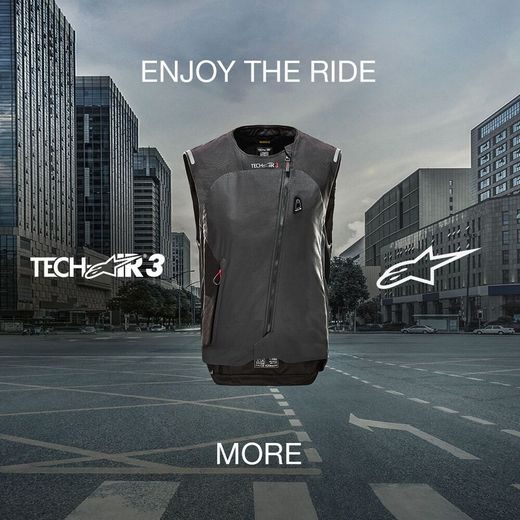 ALPINESTARS AIRBAGOVÁ VESTA STELLA TECH-AIR®3 SYSTÉM – AIRBAGOVÝ SYSTÉM NA MOTORKU (ČIERNA/TMAVO SIVÁ)