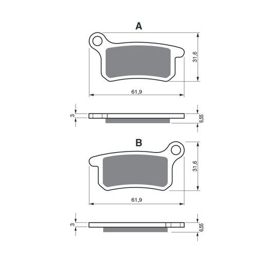 BRZDOVÉ OBLOŽENIE GOLDFREN 185 K5