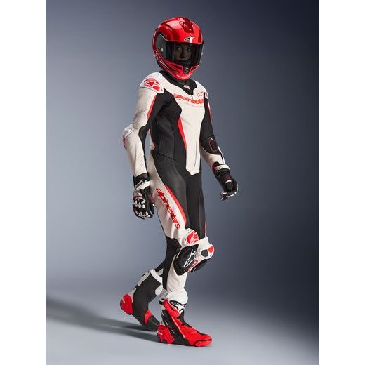 ALPINESTARS STELLA GP-R7 – DÁMSKA MOTOCYKLOVÁ KOMBINÉZA (BIELA/ČERVENÁ FLUO/ČIERNA) 2026