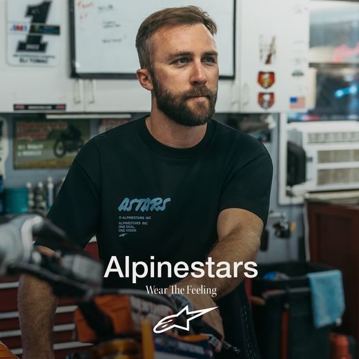 ALPINESTARS CHALK OVERSIZED CSF – VOĽNOČASOVÉ MOTO TRIČKO (ČIERNA)
