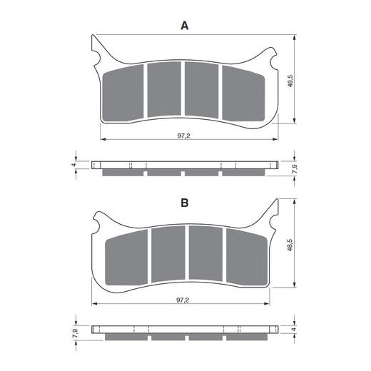 BRZDOVÉ OBLOŽENIE GOLDFREN 212 S3