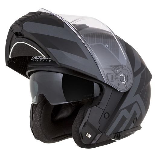 PRILBA MODULO 2.1 PROFILE VISION, CASSIDA (ČIERNA MATNÁ/ŠEDÁ/ŠEDÁ REFLEXNÉ, PLEXI S PRÍPRAVOU PRE PINLOCK) 2023