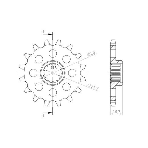REŤAZOVÉ KOLIEČKO SUPERSPROX CST-1535:15 15 ZUBOV,525