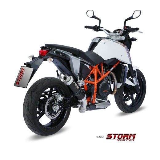 KONCOVKA VÝFUKU STORM GP KT.010.LXSB OCEĽOVO ČIERNA