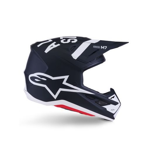 PRILBA SM7 DASHER, ALPINESTARS (ČERNÁ/BÍLÁ/MATNÁ) 2026