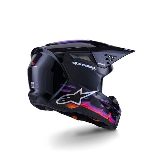 PRILBA S-M3 FORCE, ALPINESTARS (ČERNÁ/ŽLUTÁ/ČERVENÁ/BÍLÁ) 2026