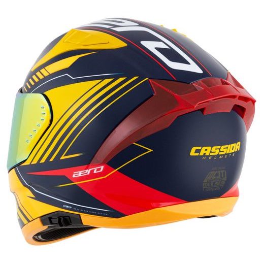 PRILBA AERO DROME, CASSIDA (MODRÁ/ŽLUTÁ FLUO/ORANŽOVÁ/ČERVENÁ/SVĚTLE MODRÁ/BÍLÁ) 2023
