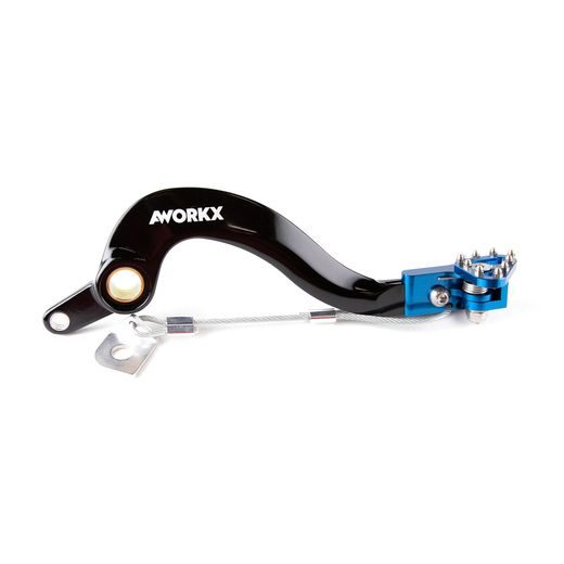 AWORKX PEDÁL ZADNEJ BRZDY (NOŽNÁ BRZDOVÁ PÁKA), MODRÝ – YAMAHA WR-F 250 '15–'21, YZ-F 250 '10–'23 (AW-20047)