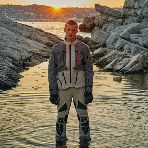 KALHOTY AMT-10R DRYSTAR XF, ALPINESTARS (PÍSKOVÁ/ČERNÁ/ORANŽOVÁ) 2023