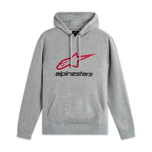 ALPINESTARS ALWAYS 2.0 – VOĽNOČASOVÁ MOTO MIKINA (SIVÁ/ČERVENÁ/ČIERNA)