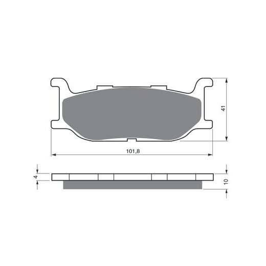 BRZDOVÉ OBLOŽENIE GOLDFREN 048 S3