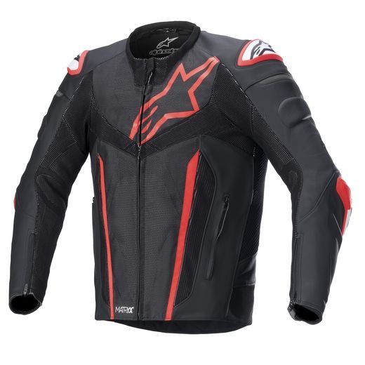 BUNDA FUSION 2022, ALPINESTARS (ČERNÁ/ČERVENÁ FLUO)