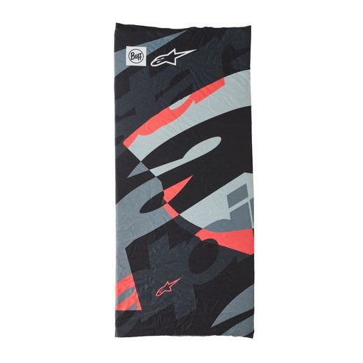 ALPINESTARS BUFF MOGRESS – NÁKRČNÍK NA MOTORKU (MULTIFUNKČNÁ ŠATKA) (CAMO/ČIERNA/ČERVENÁ FLUO/SIVÁ) 2026