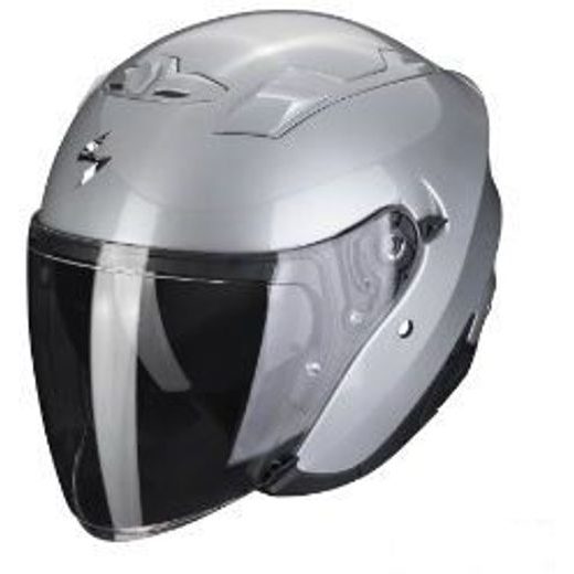 SCORPION PRILBA NA MOTOCYKEL EXO-230 SOLID, STRIEBORNÁ (SIVÁ LESKLÁ)