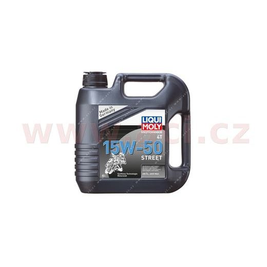 LIQUI MOLY MOTORBIKE 4T 15W50 STREET, POLOSYNTETICKÝ MOTOROVÝ OLEJ 4 L