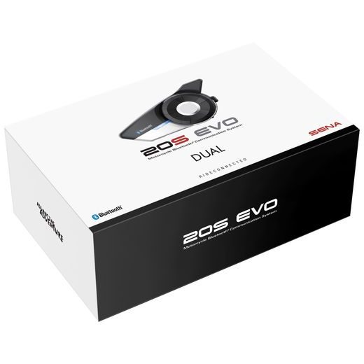 BLUETOOTH HANDSFREE HEADSET 20S EVO (DOSAH 2 KM), SENA (SADA 2 JEDNOTEK)