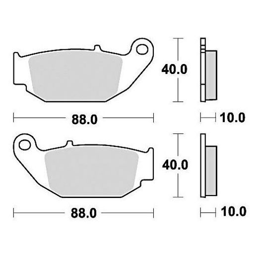 BRZDOVÉ DOŠTIČKY, BRAKING (SEMI-METALICKÁ ZMES SM1) 2 KS V BALENÍ