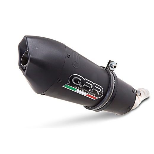 DUAL SLIP-ON EXHAUST GPR GPE ANN. D.96.GPAN.BLT TITANIUM MATTE BLACK INCLUDING REMOVABLE DB KILLERS, LINK PIPES AND CATALYSTS