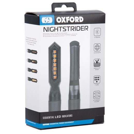 SEKVENČNÉ LED SMEROVKY NIGHTSTRIDER, OXFORD (SADA VR. ODPOROV, PÁR)