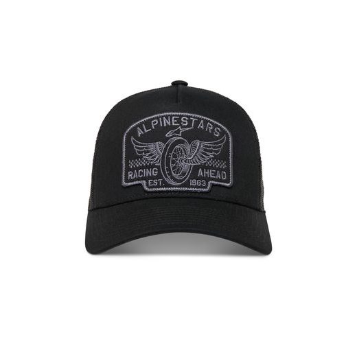 ALPINESTARS HERITAGE PATCH TRUCKER – VOĽNOČASOVÁ ŠILTOVKA (ČIERNA/SIVÁ)