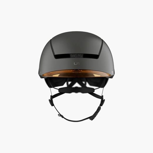 CYKLO PRILBA S HEADSETOM U1, SENA (TMAVO SIVÁ)