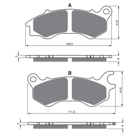 BRZDOVÉ OBLOŽENIE GOLDFREN 392 S3