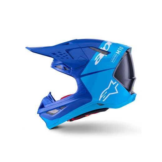 PRILBA SUPERTECH S-M10 FLOOD, ALPINESTARS (MODRÁ PERLEŤ/SVĚTLE MODRÁ/ČERNÁ/CARBON/MATNÁ/LESKLÁ) 2026