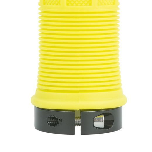 GRIPY DRIVER MTB LOCK-ON SA ŠROUBOVACÍMI OBJÍMKAMI, OXFORD (ŽLTÁ FLUO, DĹŽKA 130 MM, 1 PÁR)