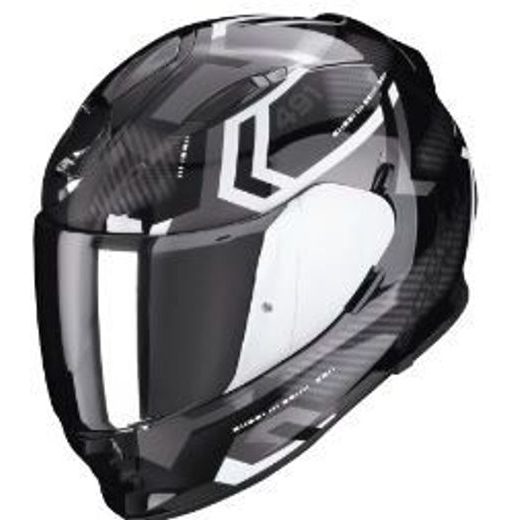 SCORPION PRILBA NA MOTOCYKEL EXO-491 SPIN, ČIERNA/BIELA