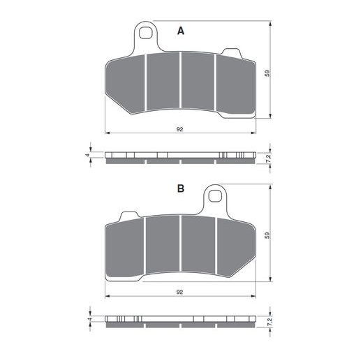BRZDOVÉ OBLOŽENIE GOLDFREN 271 S33 STREET ZADNÁ