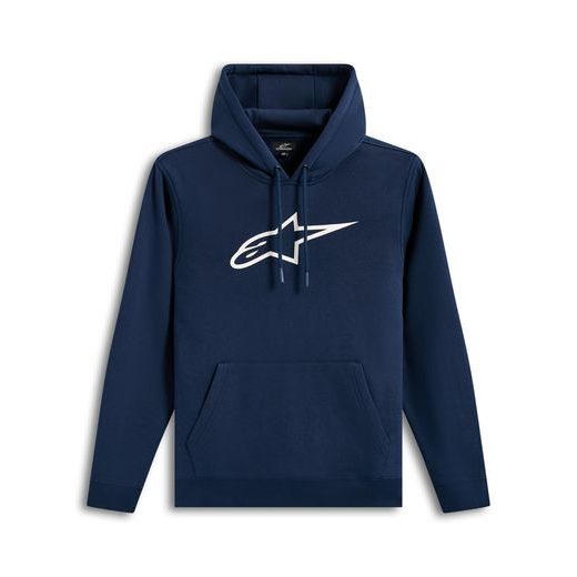 ALPINESTARS AGELESS HOODIE 3 – VOĽNOČASOVÁ MOTO MIKINA (MODRÁ/BIELA)