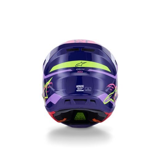 PRILBA SM7 DEED, ALPINESTARS (FIALOVÁ/RŮŽOVÁ/BÍLÁ/ŽLUTÁ FLUO) 2026