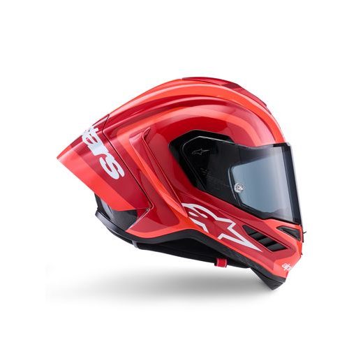 PŘILBA SUPERTECH R10 ARIUS, ALPINESTARS (ČERVENÁ FLUO/ČERVENÁ/KARBON/BÍLÁ) 2026