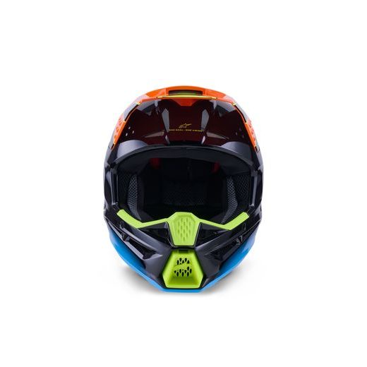 PRILBA S-M3 FRAY, ALPINESTARS (ČERNÁ/ORANŽOVÁ FLUO/ŽLUTÁ FLUO/TYRKYSOVÁ) 2026