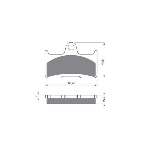 BRZDOVÉ OBLOŽENIE GOLDFREN 281 S33 OFF-ROAD ZADNÁ