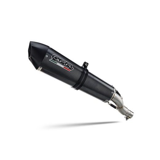 SLIP-ON EXHAUST GPR GPE ANN. CAN.6.1.GPAN.PO CARBON LOOK INCLUDING REMOVABLE DB KILLER AND LINK PIPE