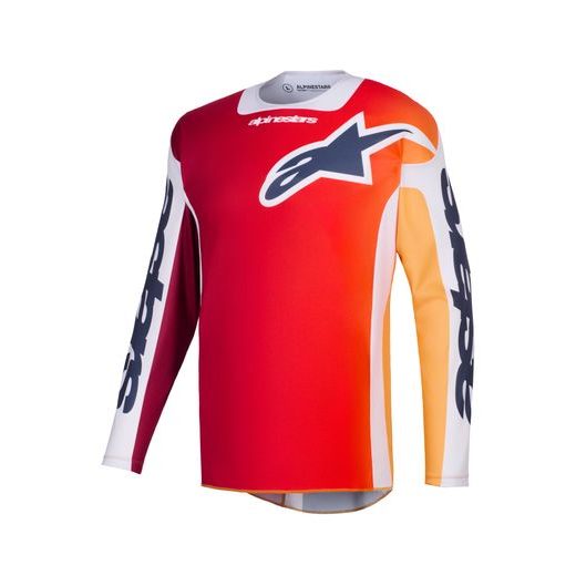 ALPINESTARS RACER PORTL – MOTOKROSOVÝ DRES NA MX A ENDURO (ČERVENÁ/ORANŽOVÁ/SVETLO SIVÁ) 2026