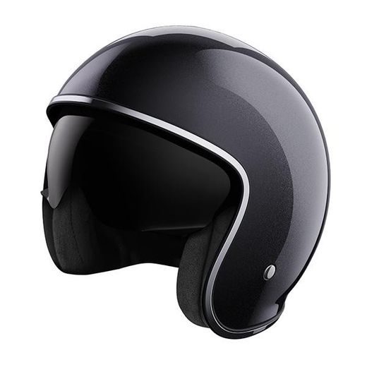 OPEN FACE HELMET STORMER PRIME BLACK PEARLY XL