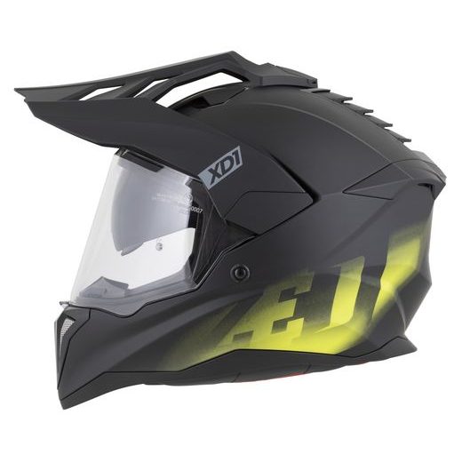 PRILBA XD1, ZED (ČIERNA MATNÁ/ŽLTÁ FLUO) 2026