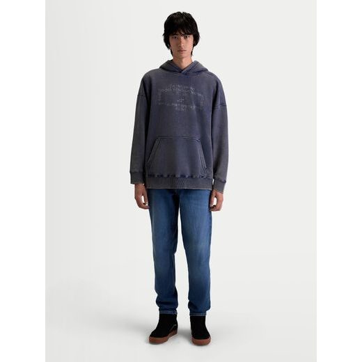 ALPINESTARS INFINITE WASHED OVERSIZED HOODIE – VOĽNOČASOVÁ MOTO MIKINA (SEPRANÁ MODRÁ)