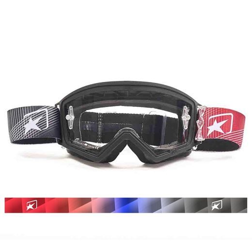 OKULIARE ARIETE MUDMAX MIRAGE 14970-MRN RED BLACK - CLEAR LENS S ČAPMI