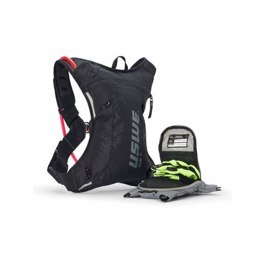 BATOH ENDURO RAW 3, USWE - ŠVÉDSKO (CARBON ČIERNA, OBJEM 3L, HYDROBAG 2L)