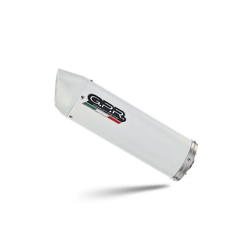 SLIP-ON EXHAUST GPR ALBUS CERAMIC A.75.RACEDB.ALB WHITE GLOSSY INCLUDING LINK PIPE AND REMOVALE DBKILLER