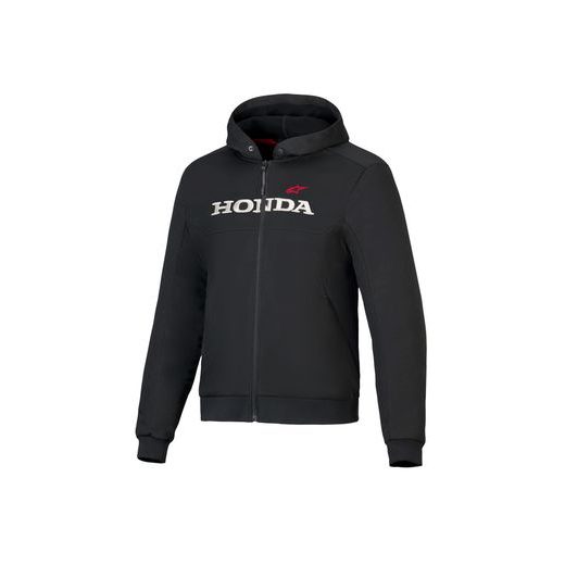 ALPINESTARS CHROME V3 SPORT HOODIE HONDA KOLEKCIA – MOTOCYKLOVÁ BUNDA NA CESTNÚ JAZDU (ČIERNA/KRÉMOVÁ/ČERVENÁ) 2025
