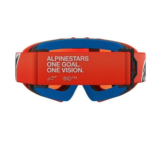 ALPINESTARS VISION YOUTH CORP – DETSKÉ MOTOKROSOVÉ OKULIARE NA MX A ENDURO (ORANŽOVÁ, ZRKADLOVÉ ČERVENÉ PLEXI) 2025